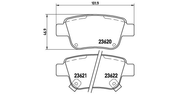 MAGNETI MARELLI Комплект тормозных колодок, дисковый тормоз 363700483047